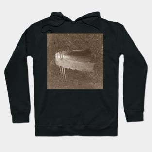 Minimalist Abstract Pattern in Bronze Shades Hoodie